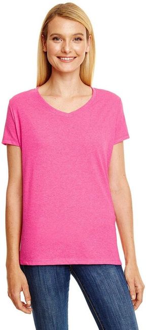 Hanes Ladies' X-Temp® Triblend V-Neck T-Shirt